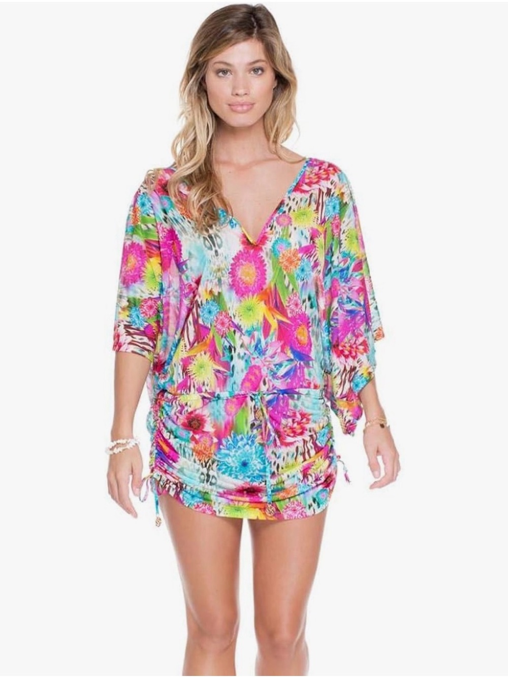 Luli Fama Paraiso V Neck Cabana Dress